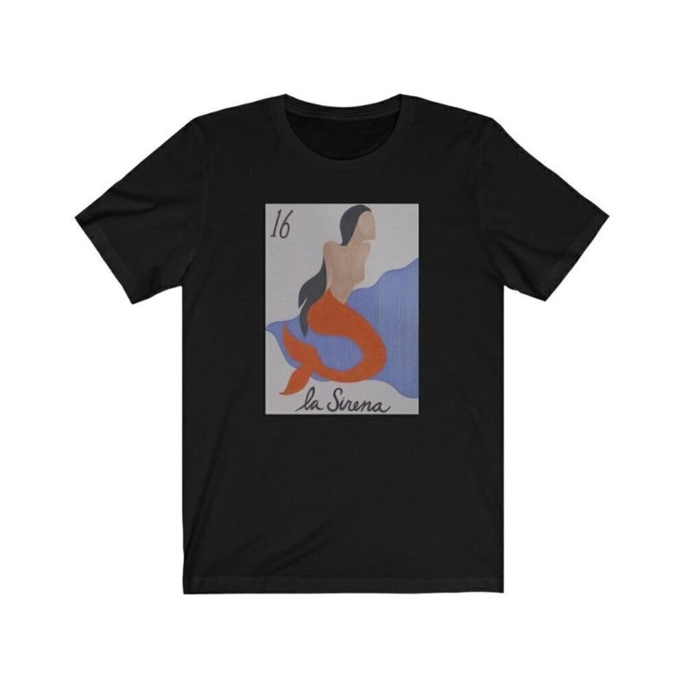 La Sirena Art Print Mythology Graphic Streetwear T-Shirt